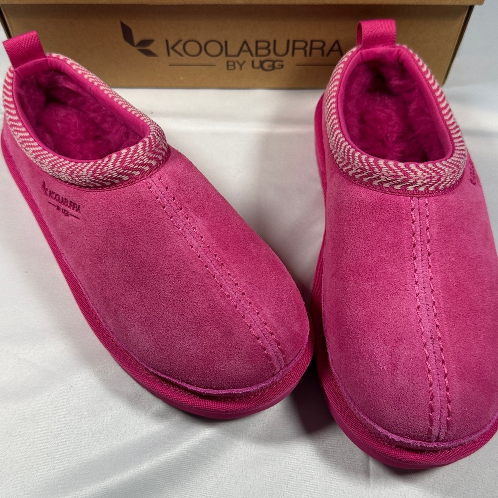Koolaburra by UGG Fuchsia Kids Burree slippers New in box